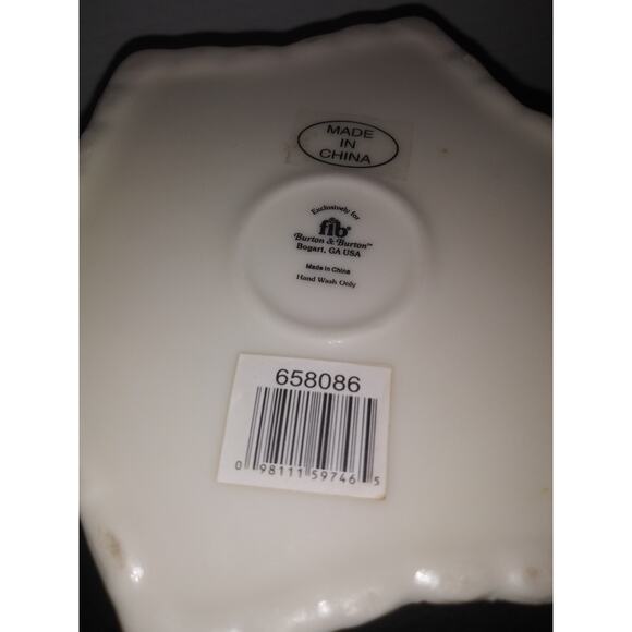 Burton & Burton China Porcelain Pitcher W/ Lady Bug, Butterflies, Dragonfly - Picture 8 of 9